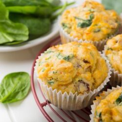 Recette : Muffin aux œufs et aux épinards