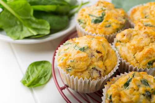 Recette : Muffin aux œufs et aux épinards