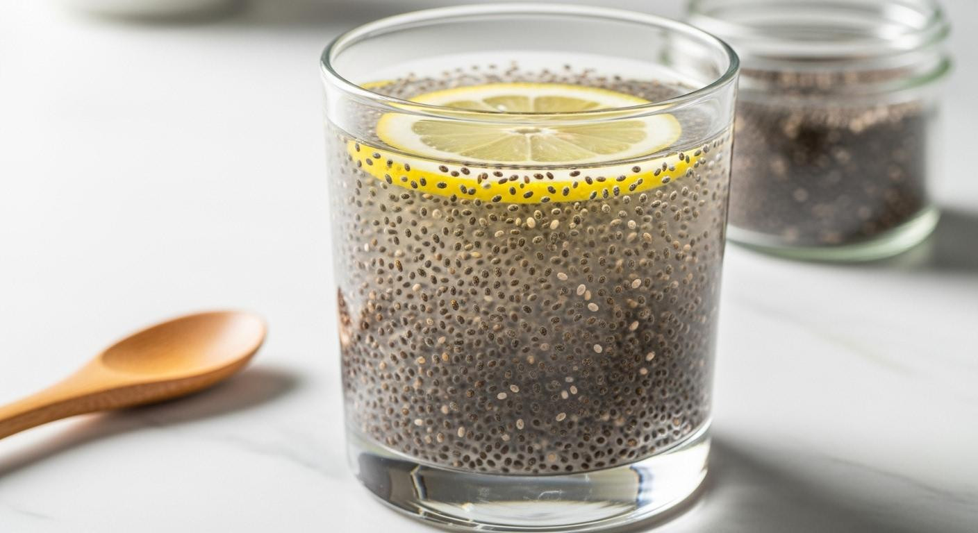 En 14 jours, cette eau détox chia-citron nettoie le corps pour 0,28€