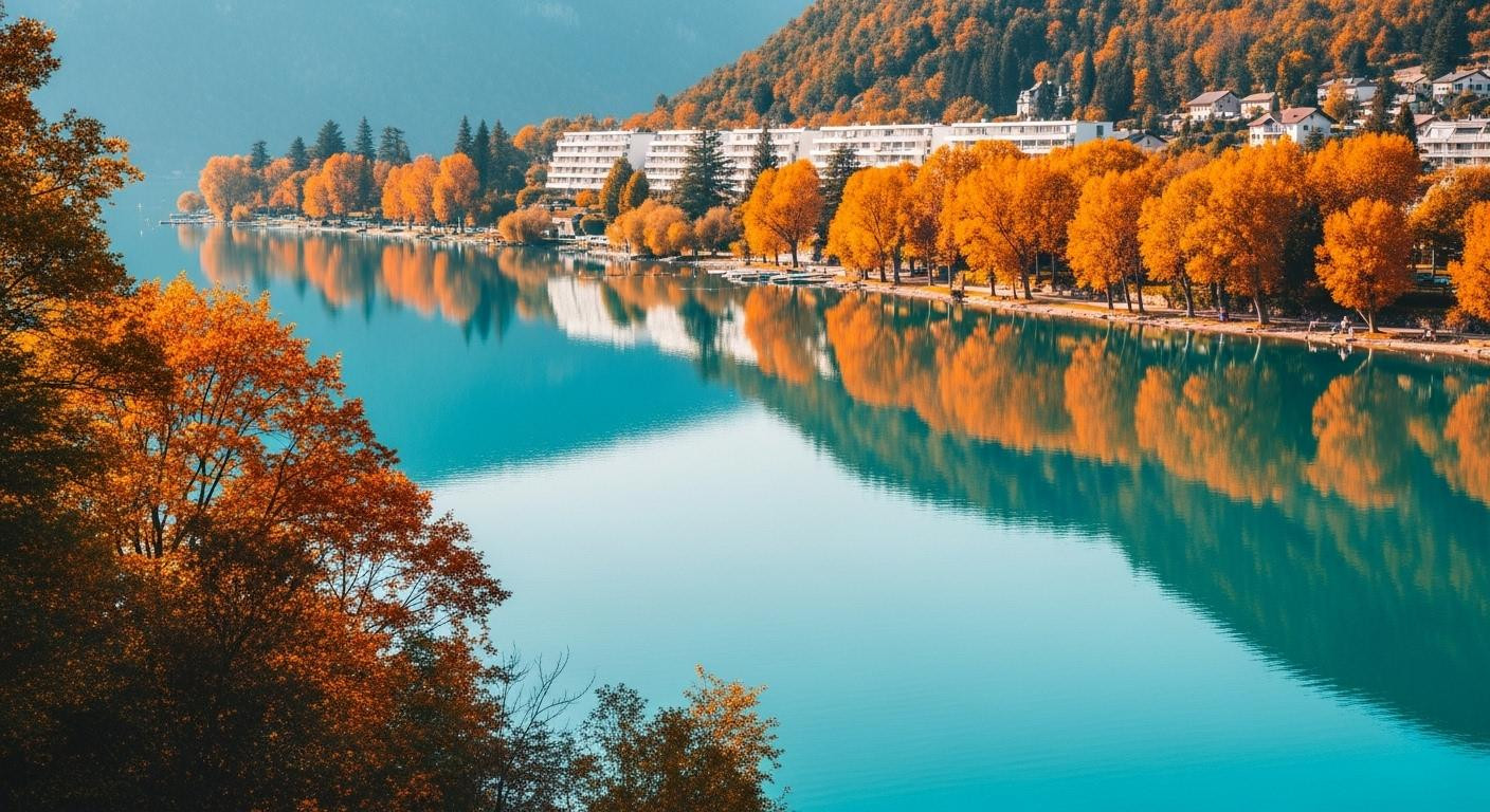 À 8 km d'Annecy, ce village-vacances 3* face au lac échappe à 72% des touristes