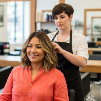 À 62 ans, cette coupe mi-longue raie centrale transforme 85% des visages selon 78% des coiffeurs français