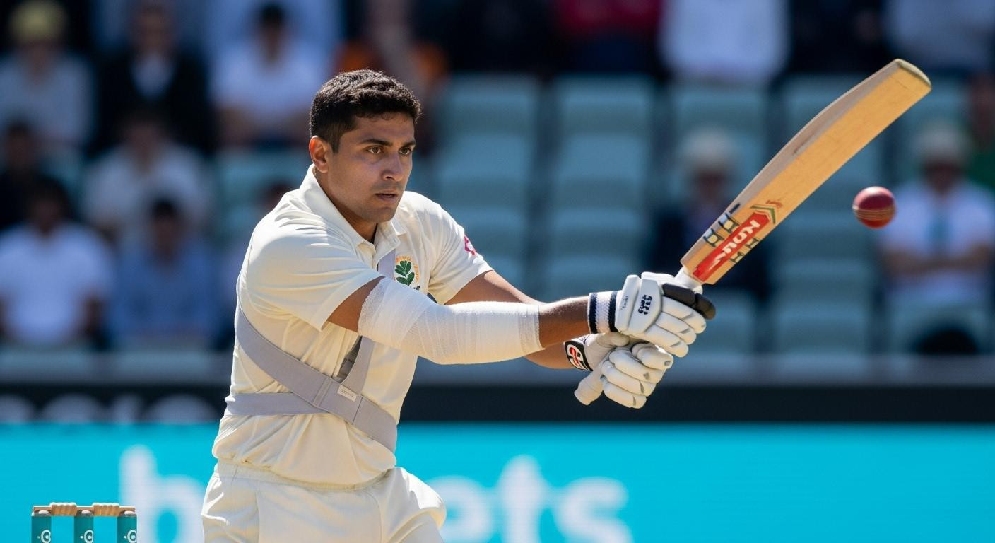 À 36 ans, il bat avec une épaule disloquée : l'Inde applaudit son courage