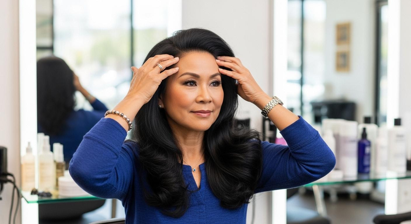 À 65 ans, elle garde des cheveux épais avec ces 5 rituels asiatiques à 15€
