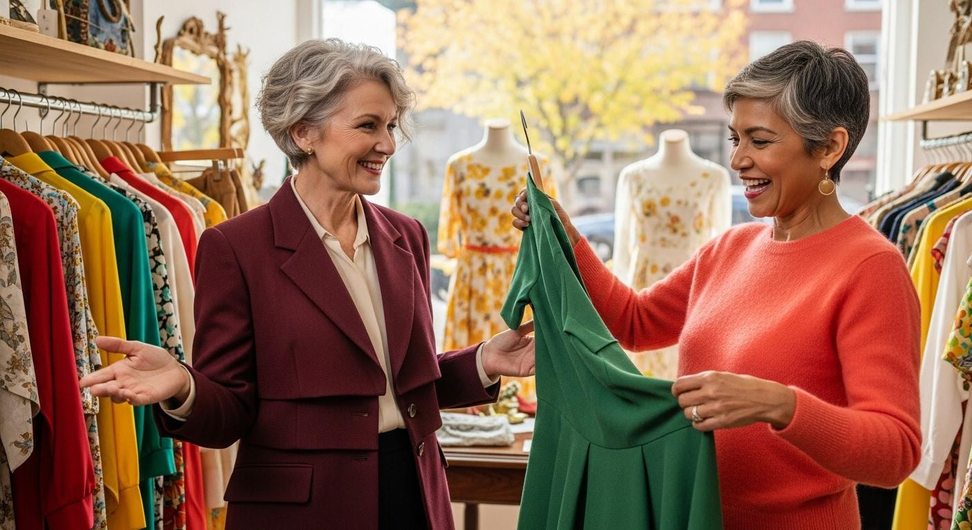 À 62 ans, elle quitte Hollywood pour lancer la boutique vintage qui transforme le style des seniors