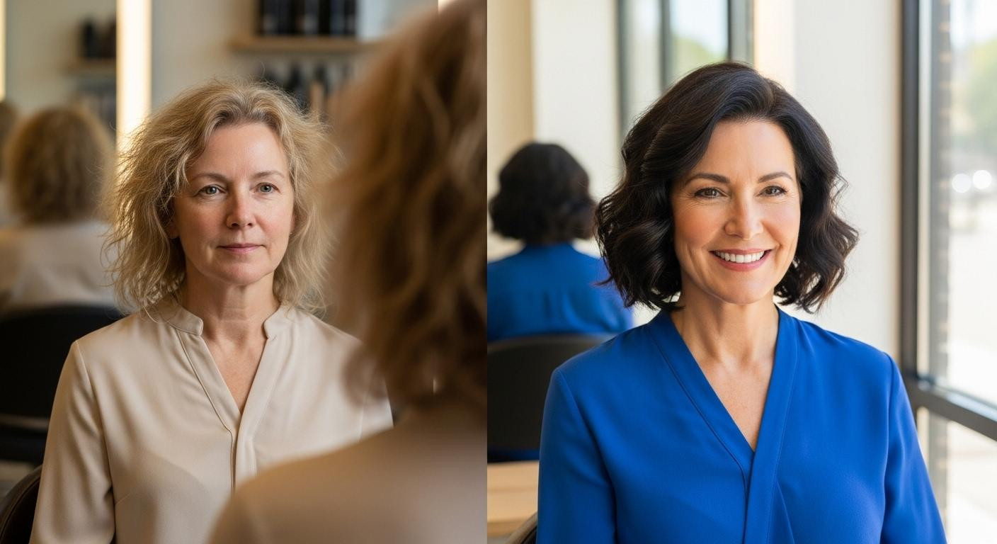 À 58 ans, elle paraît 38 avec cette coupe bouclée de 60€